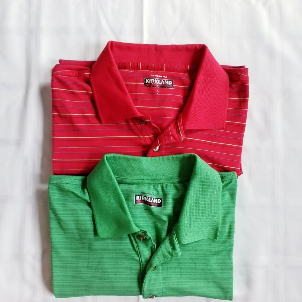 Bundle of 2 KIRKLAND SIGNATURE Mens Polo